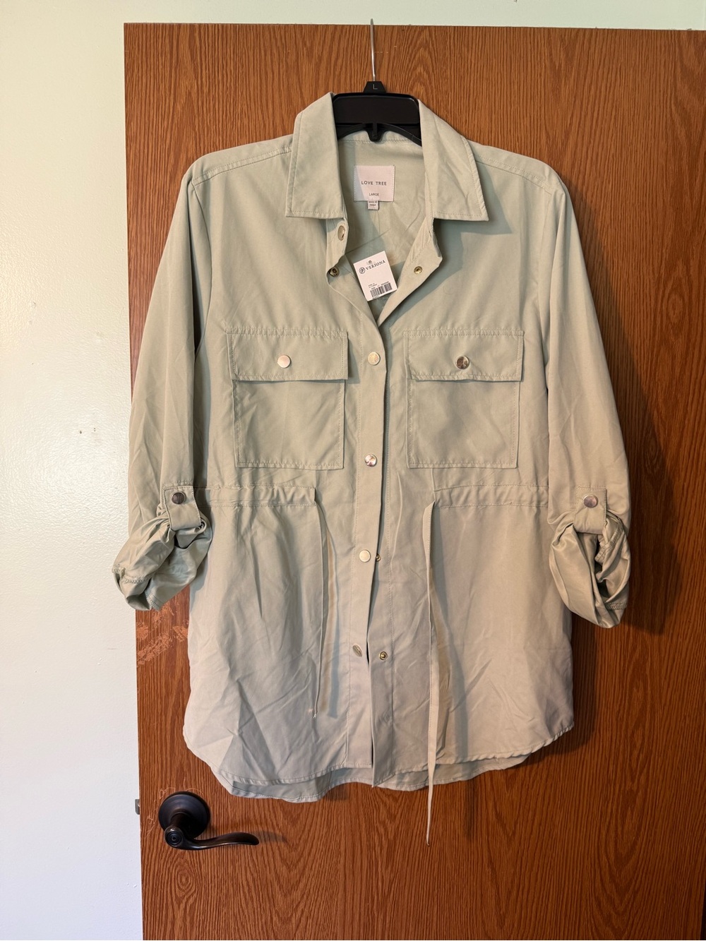 Versona Light Sage Utility Jacket